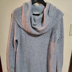 Merona Sweater Dress Cowl Neck Gray Size Medium